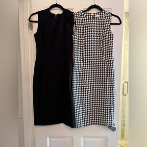 Two Calvin Klein Sheath Dresses